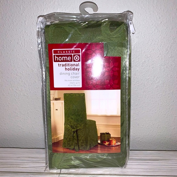 Classic Home Traditional Holiday Dining Chair Cover - Picture 8 of 8